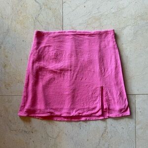 Aritzia sunday best hot pink skirt